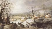Joos de Momper Winter Landscape (mk08) painting